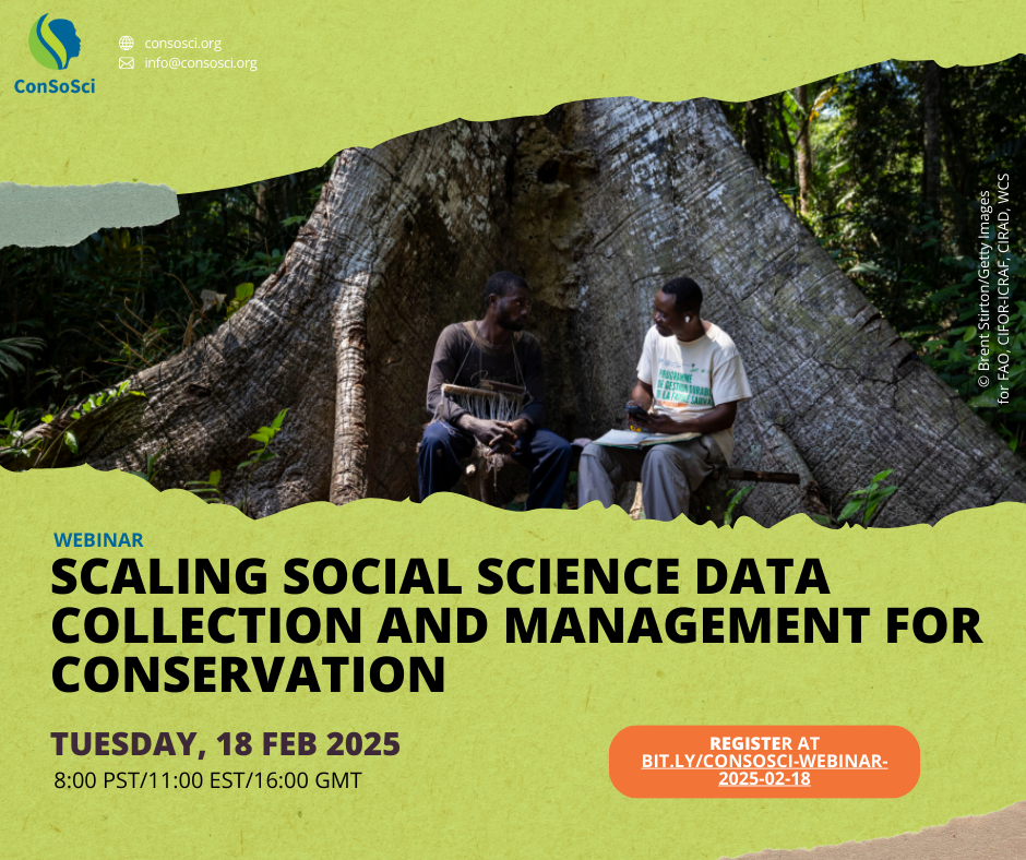 Scaling Social Science Data Collection and Management for Conservation Webinar Image