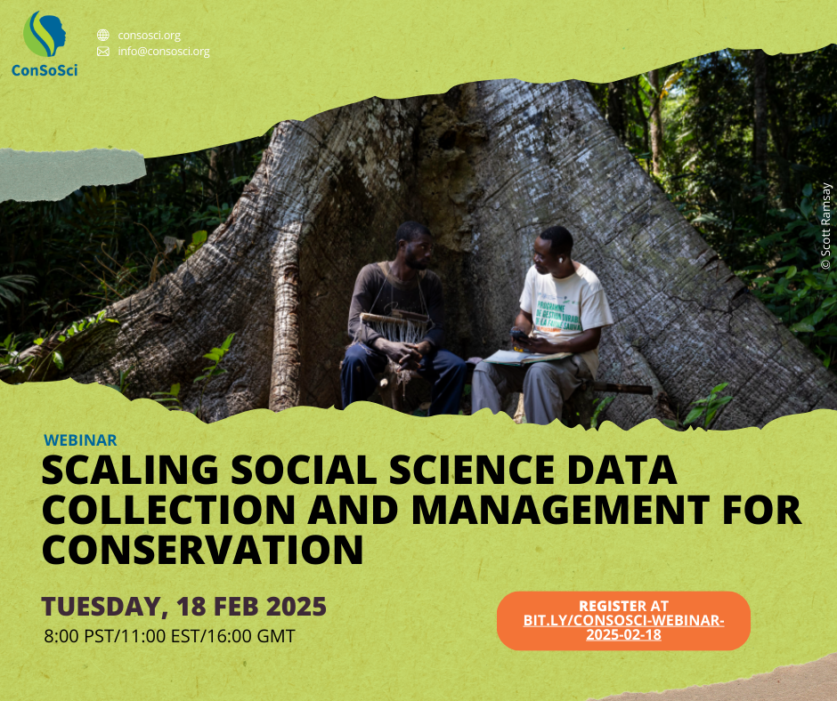 Scaling Social Science Data Collection and Management for Conservation Webinar Image